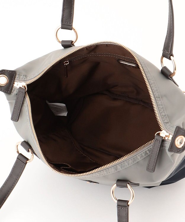 LA BAGAGERIE ウォータープルーフナイロン　2WAYハンドバッグ ダークグレー