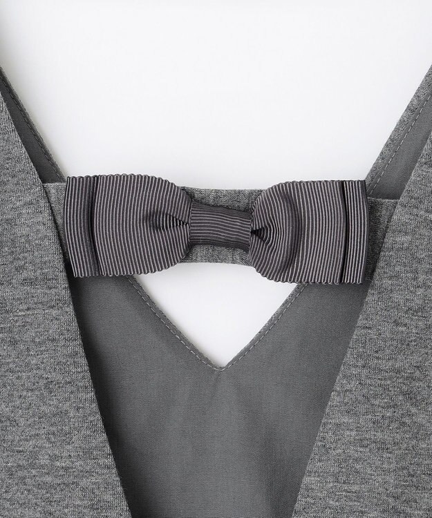 組曲 KIDS 【150-160㎝】ダンボールニット ジャンスカ グレー系