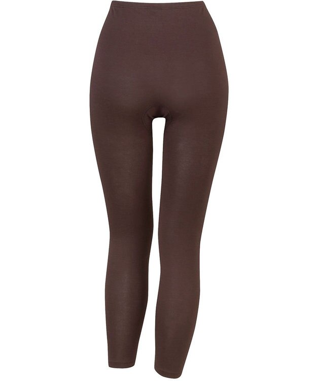 Wing あったかインナー オーガニックコットン混  やわらかくやさしい肌ざわり 【綿の贅沢オーガニック】 綿混 ボトム 足首丈 秋 冬 ER4831 ウイング／ワコール カカオ