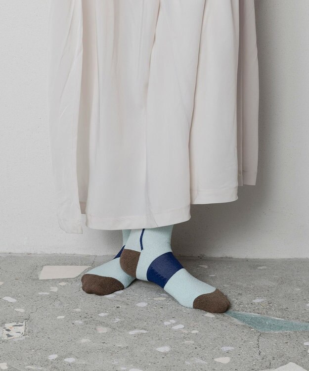 TRICOTE メッシュラインソックス 31L.BLUE