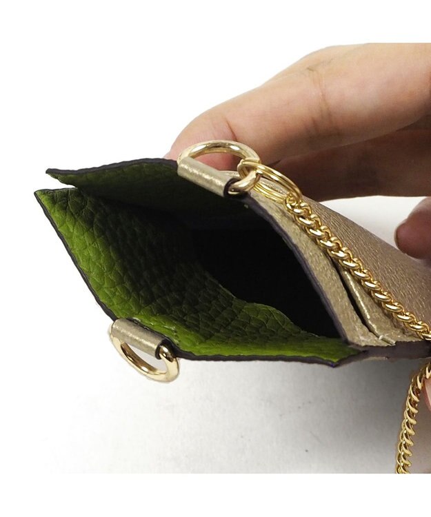 PELLE BORSA ICカードケース Reinette Goods レネットグッズ 4755 ゴールド