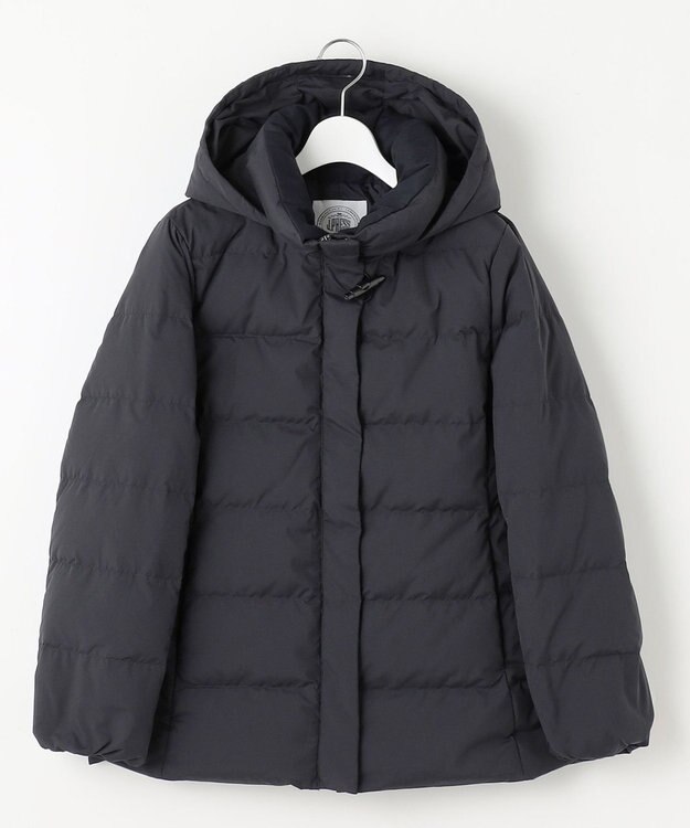 J.PRESS LADIES S ブラッシュドマルチポリ ショート ダウン コート ネイビー系
