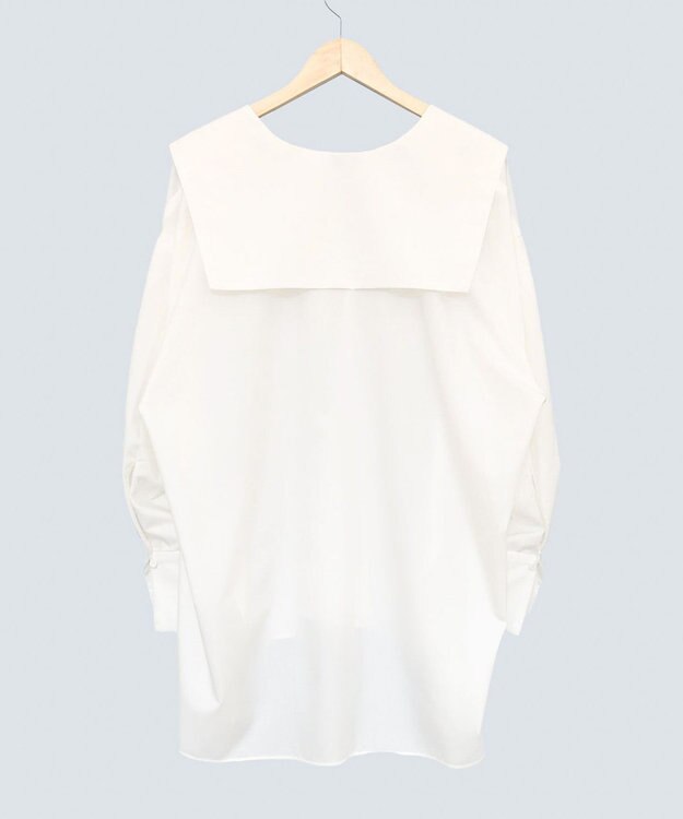 COQ FIN オーバーサイズセーラーカラーブラウス オフホワイト