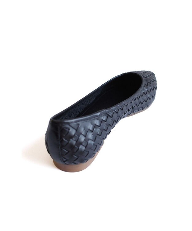 Pointer 本革編み込みパンプス ブラック