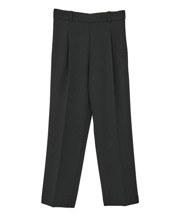 Green Parks きれいシルエットパンツ（テーパード） Black