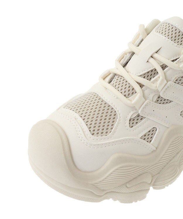 Green Parks ・ＬＥＮＡ　メッシュコンビスニーカー Ivory