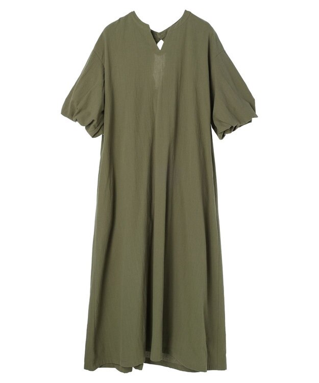 Green Parks ・ＥＬＥＮＣＡＲＥ　ＤＵＥ　バックリボンワンピース Khaki