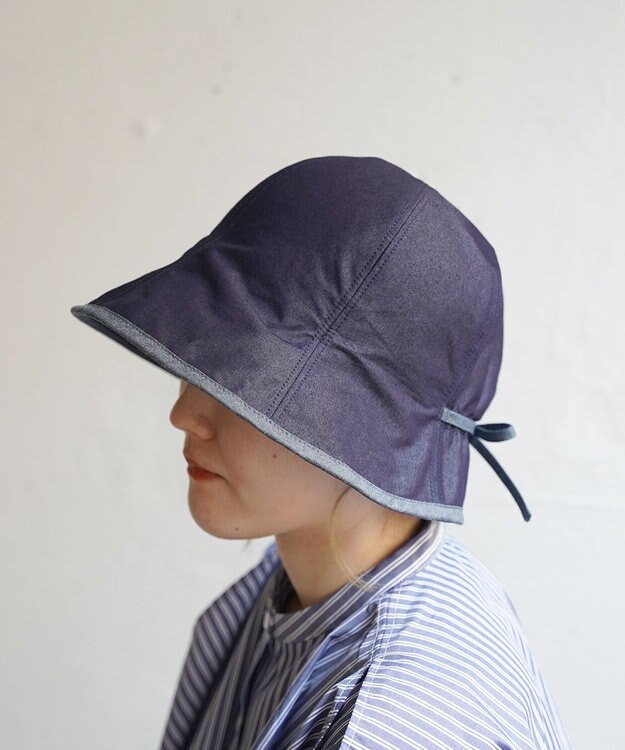 石田製帽 備後デニム  チューリップ ネイビー