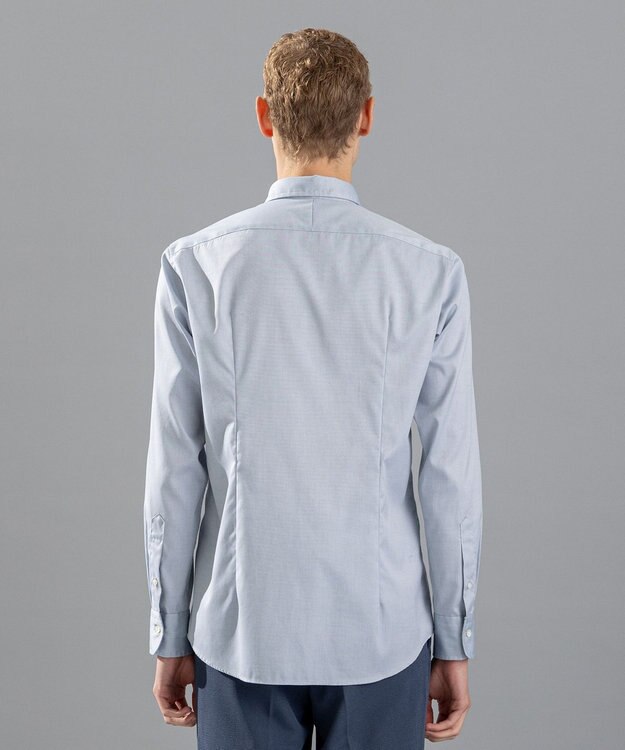 JOSEPH HOMME 【LEON 掲載】80/2オックス　レギュラーカラーシャツ サックスブルー系