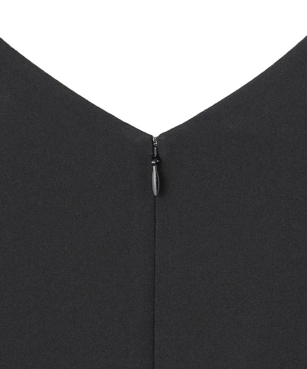 ICB  ウールライクストレッチ ジャンパースカート ブラック系