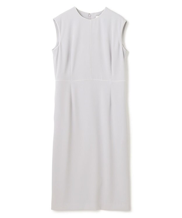 BEIGE， CINDY / クルーネックドレス Ice blue × White