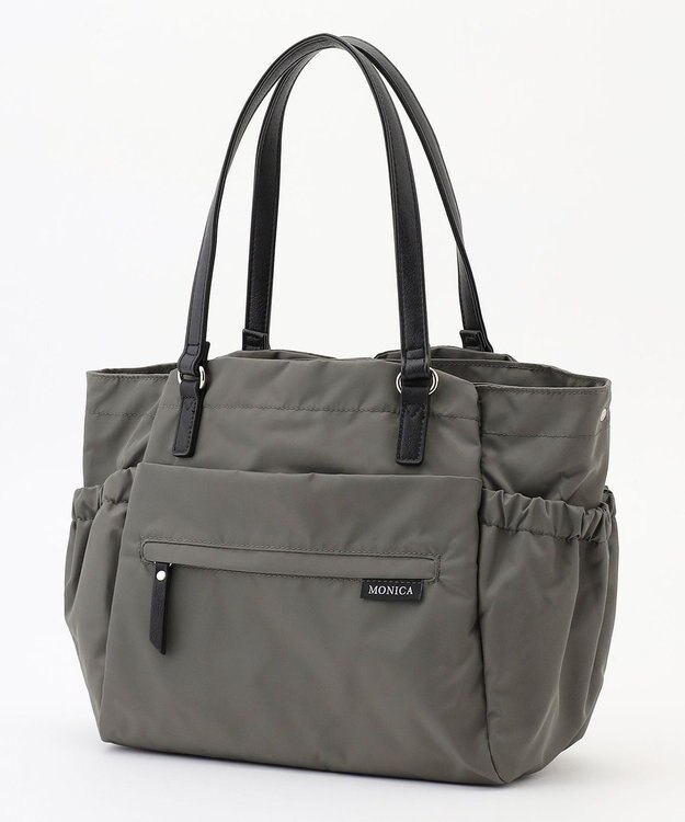 LA BAGAGERIE 【MONICA】ポーチ付き3WAYトートバッグ ダークグレー