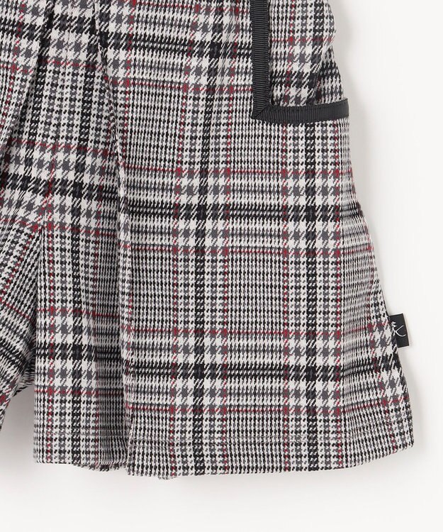 組曲 KIDS 【110-140㎝】レディチェック キュロット モノトーン