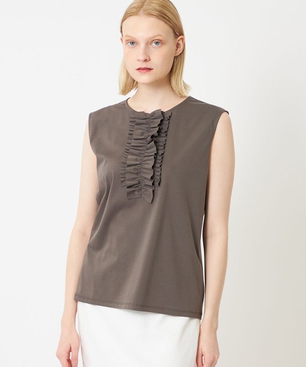 BEIGE， GERBERA / フリルトップス Khaki