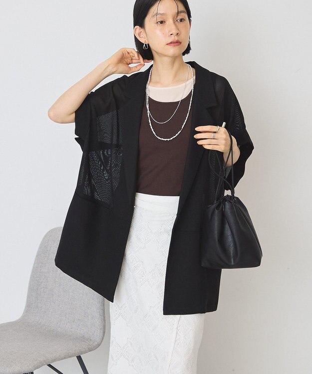 AMERICAN HOLIC メッシュフレンチジャケット Black