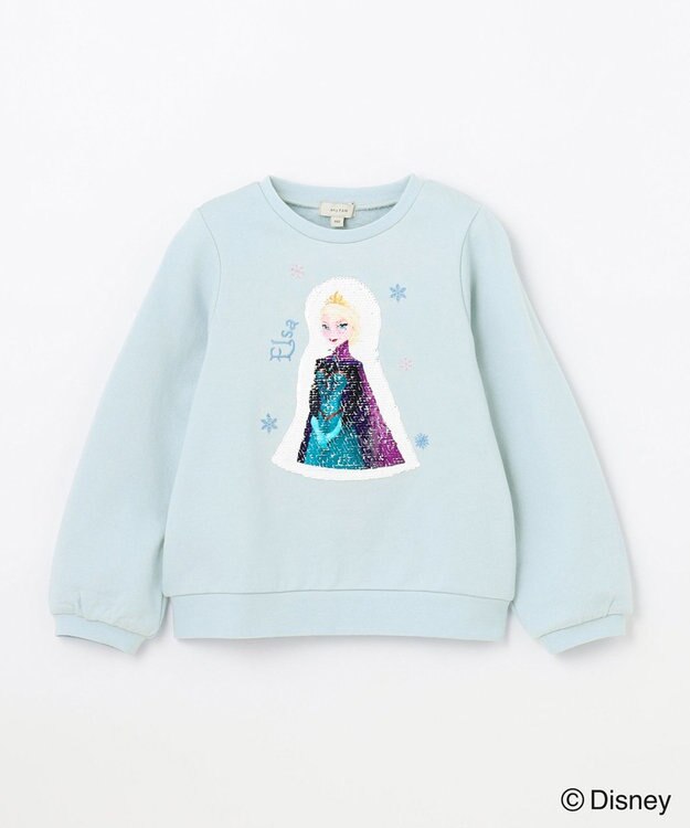 ANY KIDS 【Disney（ディズニー）】FROZEN / ミラクルスパンコール トレーナー サックスブルー<エルサ>