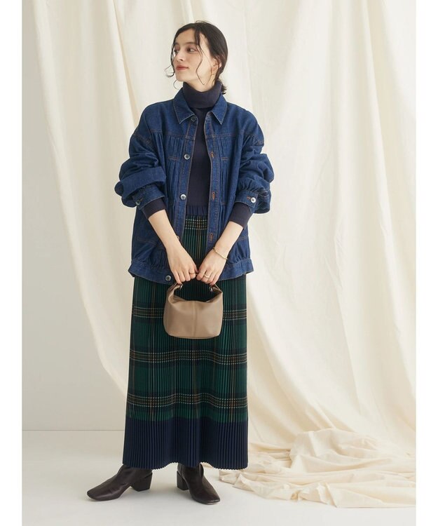 CRAFT STANDARD BOUTIQUE リブタートルネックニットプルオーバー Navy