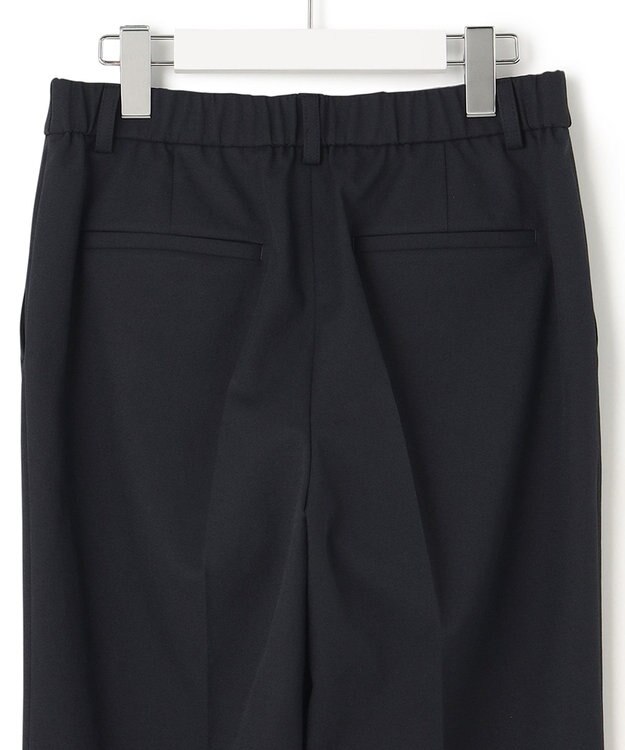 23区 L 【セットアップ対応】オックスストレッチ テーパードパンツ ブラック系