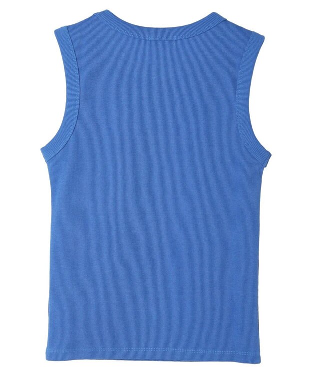 earth music&ecology リブタンクトップ Blue