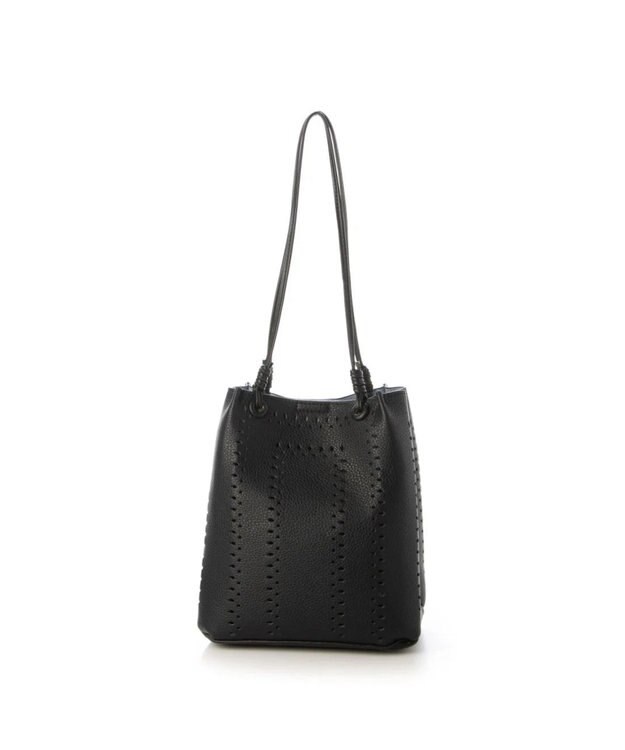 UNBILLION kakatoo パンチングスクエアトート ブラック