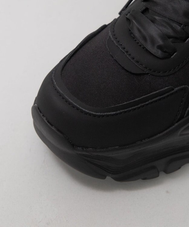 WEGO リボンデザイン厚底スニーカー ブラック