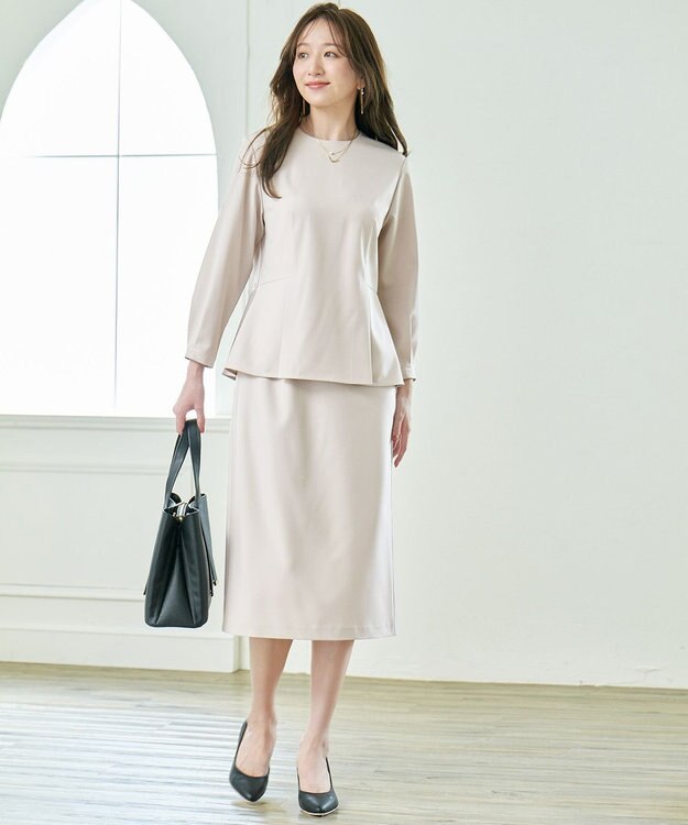 ANY レイヤード風２連ネックレス ライトゴールド