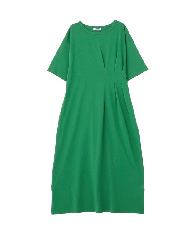 Green Parks 半袖タックカットワンピース Green