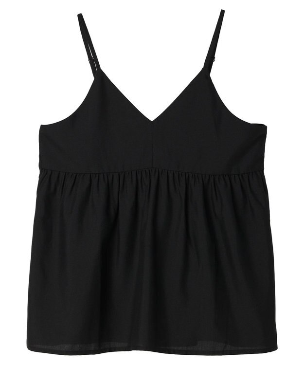 Green Parks 切替ギャザーキャミソール Black