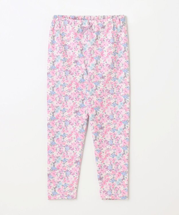 ANY KIDS 総柄 プリント レギンス ピンク系花柄