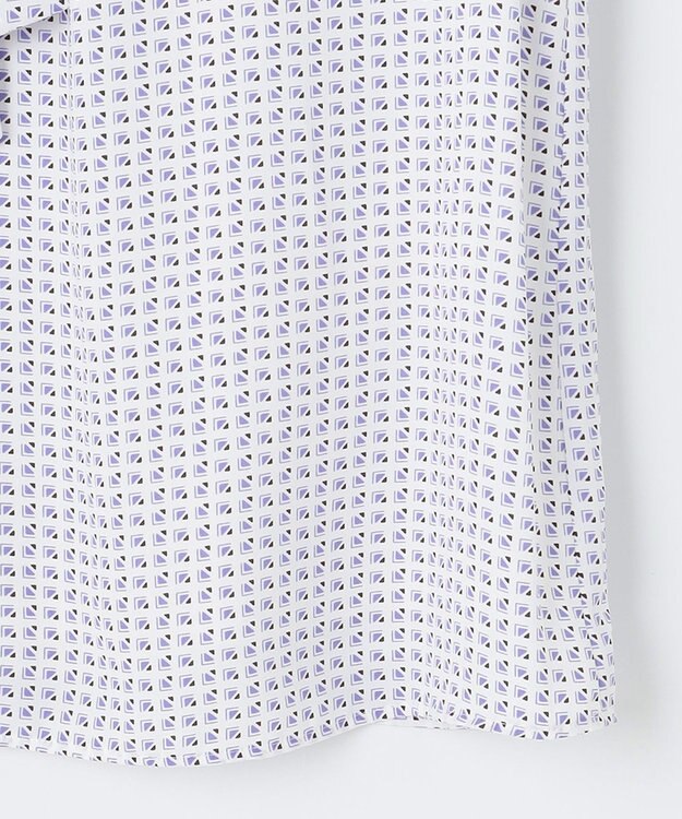 J.PRESS LADIES 幾何プリント ボウタイ カットソー ふじ色系5