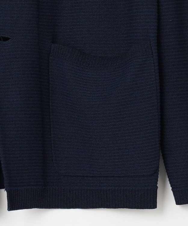 JOSEPH ABBOUD 【軽い/洗える】クールスキンニット カーディガン ネイビー系