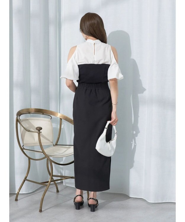 earth music&ecology オープンショルダードッキングプルオーバー Ivory