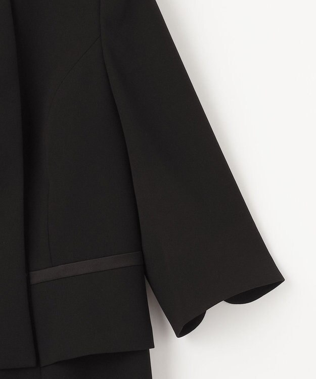自由区 FORMAL 【襟華やか】エレガント ジャケット＋ワンピース ブラック系