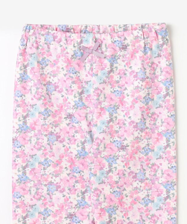 ANY KIDS 総柄 プリント レギンス ピンク系花柄