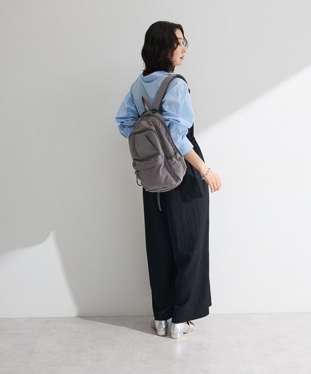 Green Parks 胸元バルーンワイドシルエットサロペット Black