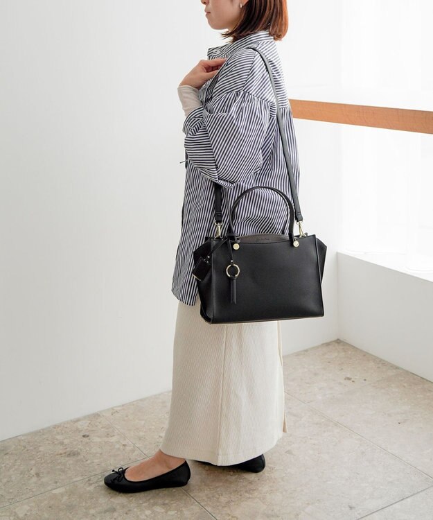 ACE BAGS & LUGGAGE Jewelna Rose セイディ・トートバッグ ミドルサイズ 16143 ジュエルナローズ ブラック