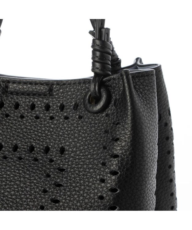 UNBILLION kakatoo パンチングスクエアトート ブラック