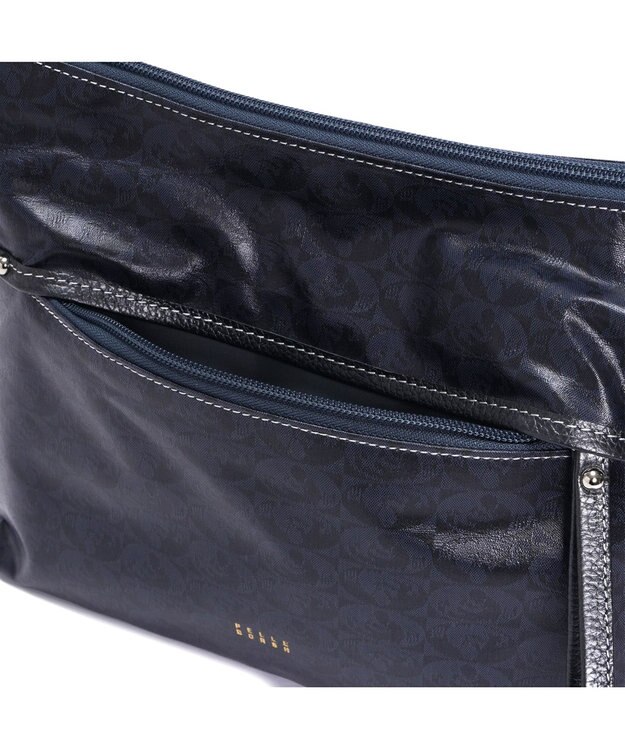 PELLE BORSA シンプルショルダーバッグ Alive アライブ 4449 ネイビー