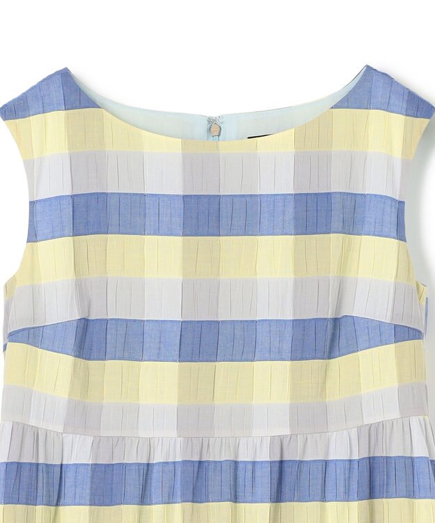 TOCCA 【美人百花掲載】【洗える・消臭】OPTICAL CUBE DRESS ドレス ブルー系5