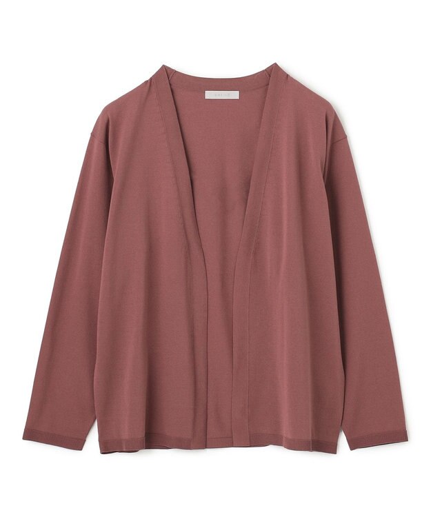 UNFILO MENS アラエルエアリーシアーカーデ アッシュピンク