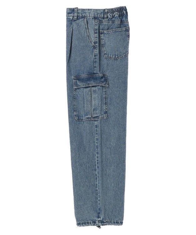 Green Parks ・ＥＬＥＮＣＡＲＥ　ＤＵＥ　デニムカーゴパンツ Light Indigo