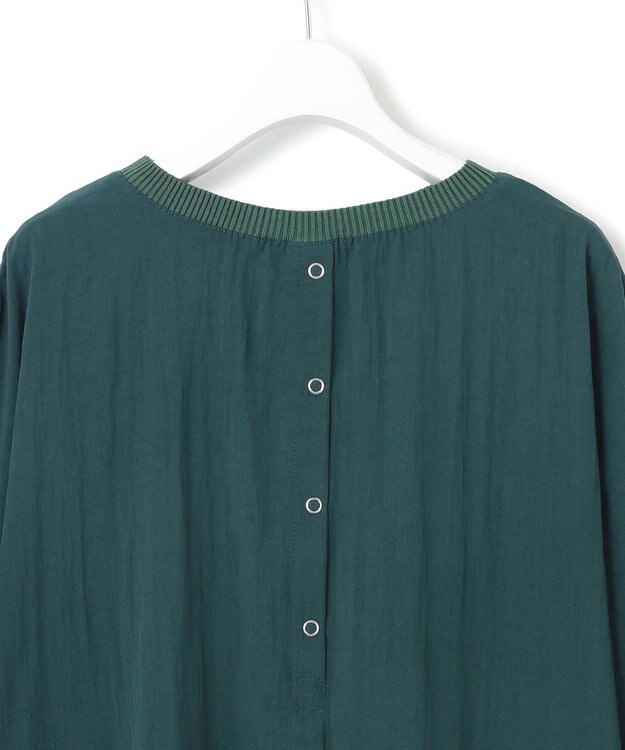 J.PRESS YORK STREET 【WOMEN】ワッシャードルマン ブラウス ダークグリーン系