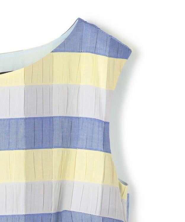 TOCCA 【美人百花掲載】【洗える・消臭】OPTICAL CUBE DRESS ドレス ブルー系5