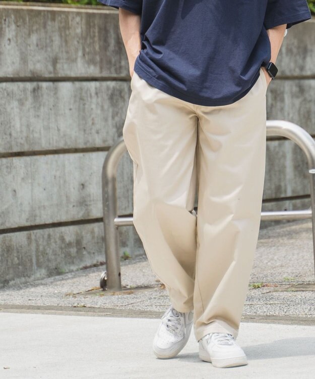 WEGO 【ユニセックス着用ITEM/ウエストゴム/手洗い可】シェフパンツ ベージュ