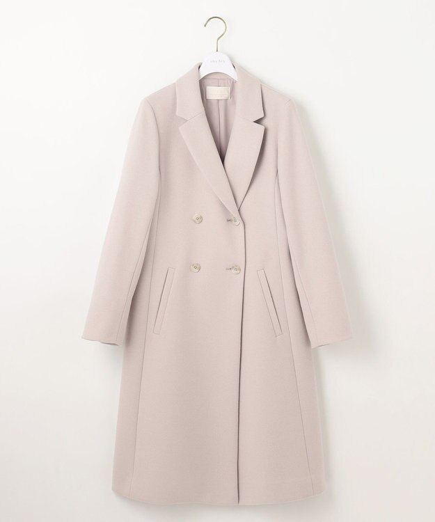 ANY SIS ウールライクノーブルチェスター コート ライトベージュ