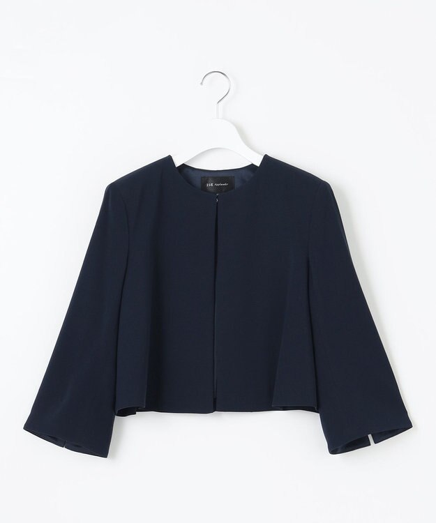 23区 S 【APPLAUDIR】ダブルクロス タックジャケット ネイビー系