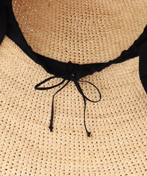 GRACE CONTINENTAL MAISON N.H Parisラフィアリボンハット キナリ