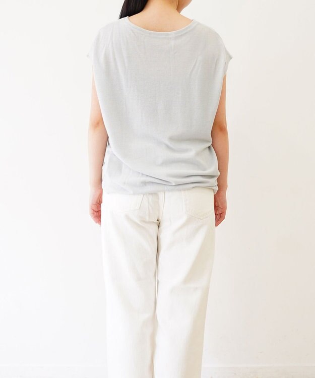 TOQUE  〈大草直子さんアドバイザー〉 【洗える/天然素材】ロイヤルベビーアルパカ×タンギスコットン鹿の子フレンチT グレー