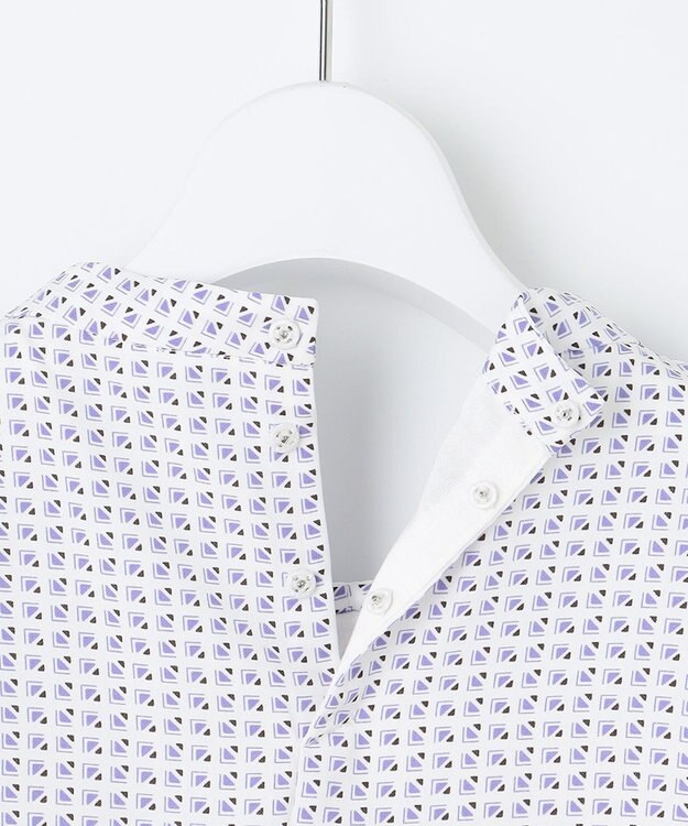 J.PRESS LADIES 幾何プリント ボウタイ カットソー ふじ色系5