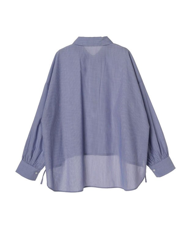 earth music&ecology ＴＲキュプラドロストシャツ Blue